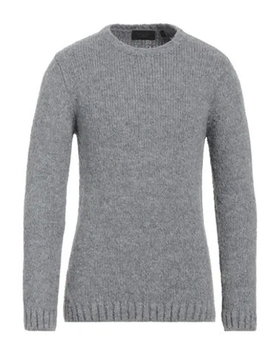 Gianni Lupo Man Sweater Grey Size L Acrylic, Wool, Viscose, Synthetic Fibers, Alpaca Wool In Gray