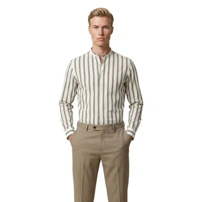 Gianni Lupo White Cotton Pattern Shirt In Multi