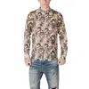 Gianni Lupo Monkey Business Long Sleeve Shirt In Multicolor In Multi