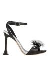Gianni Marra Woman Sandals Black Size 9 Soft Leather In Black