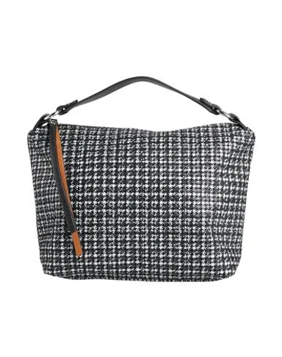 Gianni Notaro Woman Handbag Black Size - Textile Fibers, Leather