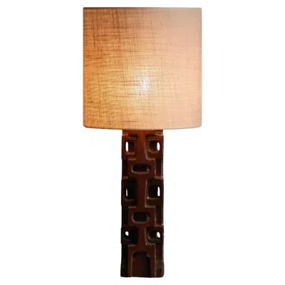 Pre-owned Gianni Pinna Sculpted Table Lamp By , Italy, 1970s In Brown