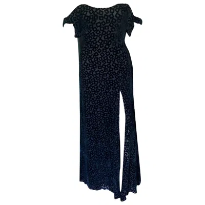 Pre-owned Gianni Versace Couture Gianni Versace S/s 1999 Vintage Black Evening Dress Gown