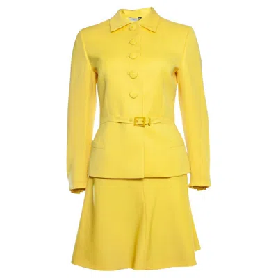 Pre-owned Gianni Versace Couture , Yellow Twin Suit