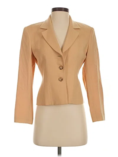 Pre-owned Gianni Wool Blazer Jacket In Tan