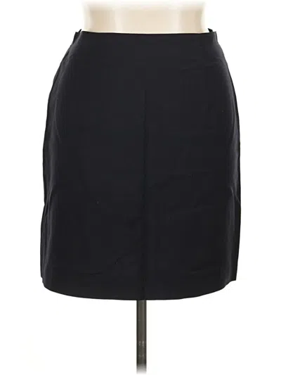 Pre-owned Gianni Wool Skirt In Black