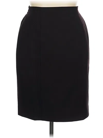Pre-owned Gianni Wool Skirt In Black