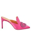 Giannico Ladies Daphne 85 Leather Heel Mules