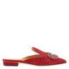 GIANNICO GIANNICO LADIES DAPHNE RUBY RED MULES