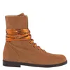 GIANNICO GIANNICO LADIES HAILEY CALF SUEDE LACE-UP BOOTS
