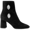 GIANNICO GIANNICO LADIES JULIE BLACK SUEDE EMBELLISHED BOOTS