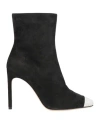 Giannico Woman Ankle Boots Black Size 6 Soft Leather In Black
