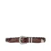 Giannifranco Belts Braided Shiny Leather Belt