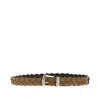 Giannifranco Belts Braided Suede Leather Belt