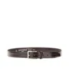 Giannifranco Belts Brushed Leather Belt In Brown