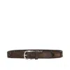 Giannifranco Belts Leather Belt With Studs And Topstitchings