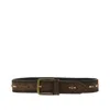 Giannifranco Belts Suede Leather Belt With Studs