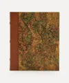 Giannini Marbled Photo Album With Leather Spine