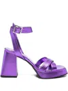 Gianpaolo Viozzi 95mm Ankle-strap Sandals In Purple