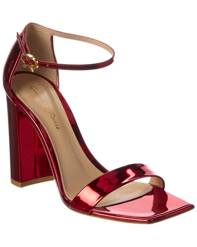 Gianvito Rossi 100 Leather Sandal In Red