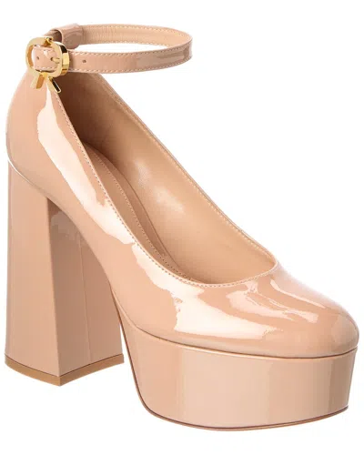Gianvito Rossi 100 Patent Pump In Neutral