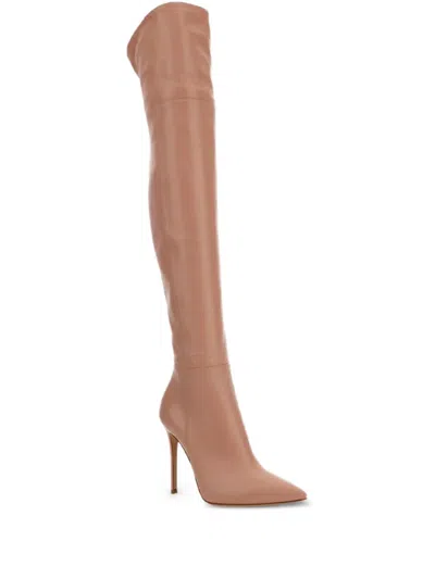 Gianvito Rossi 100mm Bea Boots In Orange