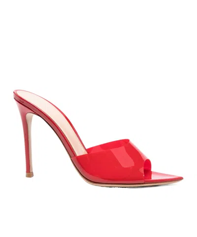 GIANVITO ROSSI 100MM LEATHER HEELED MULES