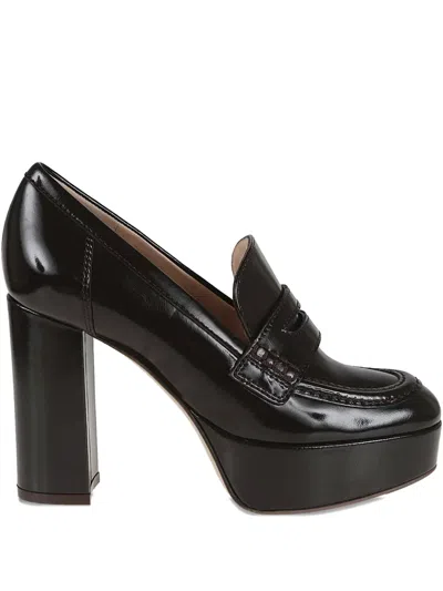 Gianvito Rossi 100mm Platform Heeled Pumps In Brown