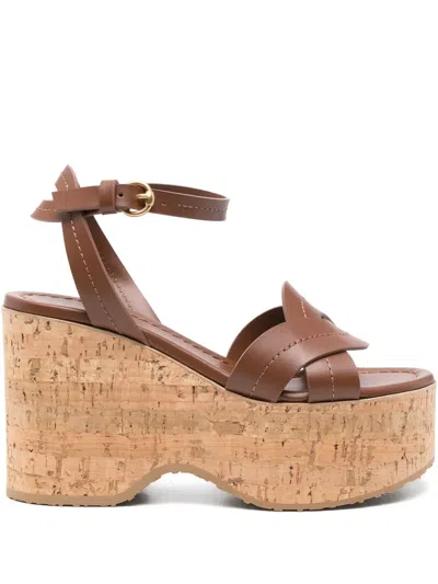 GIANVITO ROSSI 100MM PLATFORM SANDALS