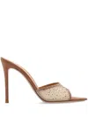 Gianvito Rossi Rania 85 Crystal Embellished Mules In Pink