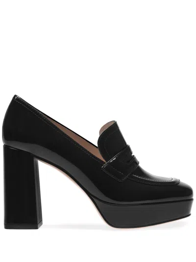 Gianvito Rossi Black Rouen Heels