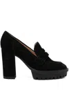 Gianvito Rossi 100mm Suede Pumps In Black