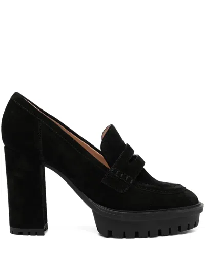 Gianvito Rossi 100mm Suede Pumps In Black