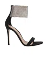 Gianvito Rossi 105 Crystal Embellished Sandals In Black