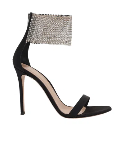 GIANVITO ROSSI GIANVITO ROSSI ADORE EMBELLISHED ANKLE STRAP SANDALS