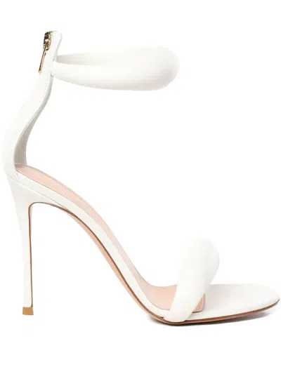 Gianvito Rossi 105mm Bijoux Heeled Sandals In White