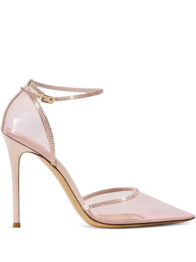 Gianvito Rossi 105mm Crystal-embellished Stiletto Pumps In White