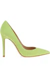 Gianvito Rossi 105mm Leather Pumps In Grün