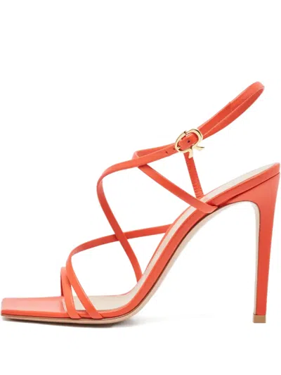 Pre-owned Gianvito Rossi 105mm Manilla Leather Strap Sandals
