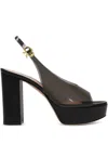 Gianvito Rossi Mindy 70 Slingback Platform Pumps In Black