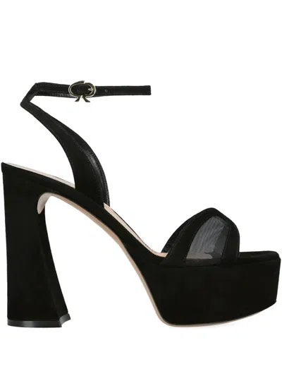 GIANVITO ROSSI 105MM PLATFORM ANKLE-STRAP SANDALS