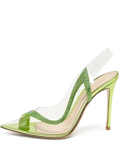 Pre-owned Gianvito Rossi 105mm Pointed-toe Slingback Pumps