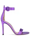 Gianvito Rossi Strappy 110mm Leather Sandals In Violett