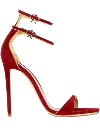 Gianvito Rossi Victorine Stiletto Heel Ankle Strapped Sandals In Red