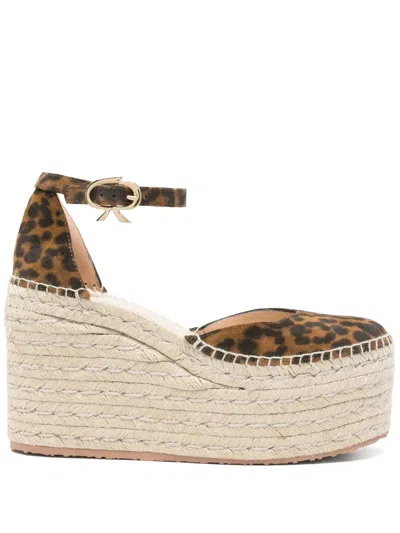GIANVITO ROSSI 110MM LEOPARD-PRINT ESPADRILLES