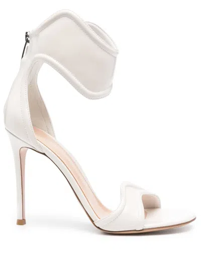 Gianvito Rossi 110mm Lucrezia Sandals In White