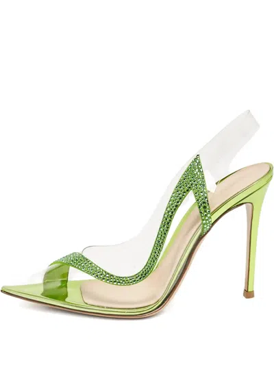 Pre-owned Gianvito Rossi 110mm  Crystal-embellished Pumps