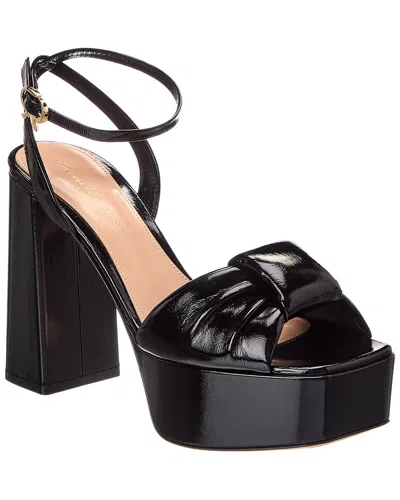 Gianvito Rossi 114 Patent Sandal In Purple