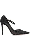 Gianvito Rossi Rania 105 Mary Jane Crystal Pumps In Black