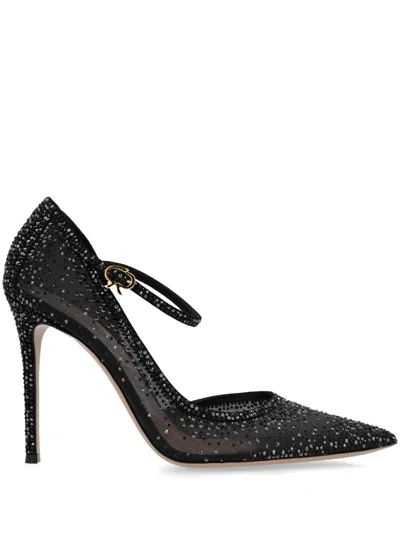 Gianvito Rossi 115mm Crystal-embellished Pumps In Black